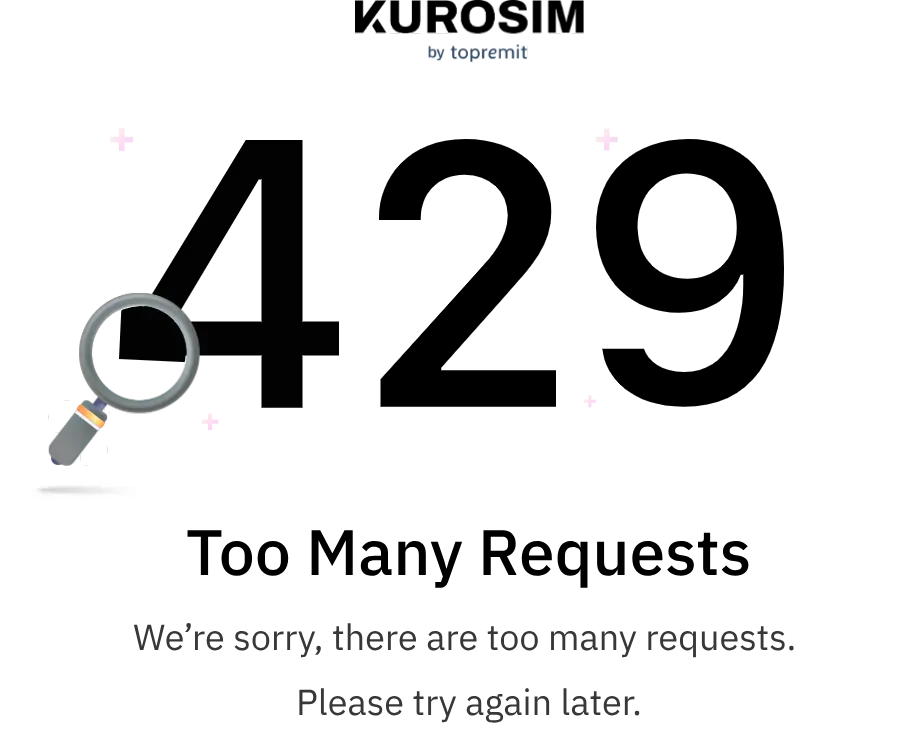 Too many requests. We're sorry, there are too many requests. Please try again later.
